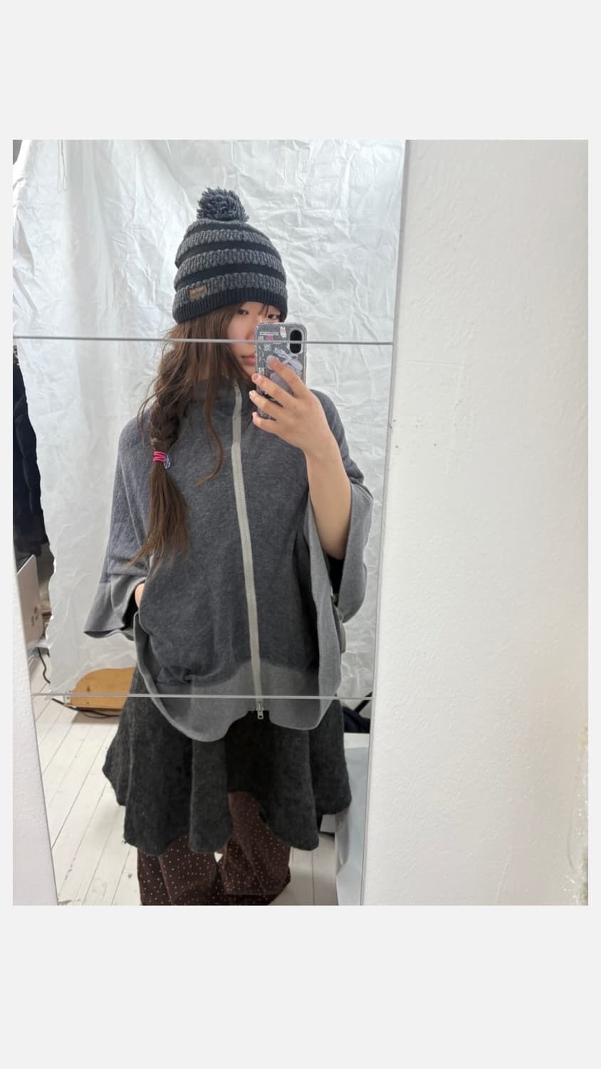 sacai luck hood strap pancho 상품이미지7