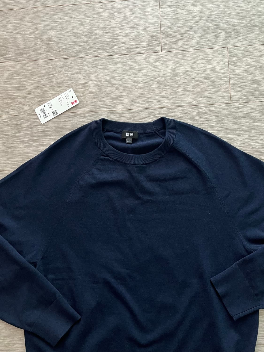 (새상품) 일본 유니클로 코튼 크루넥 니트 상품이미지2