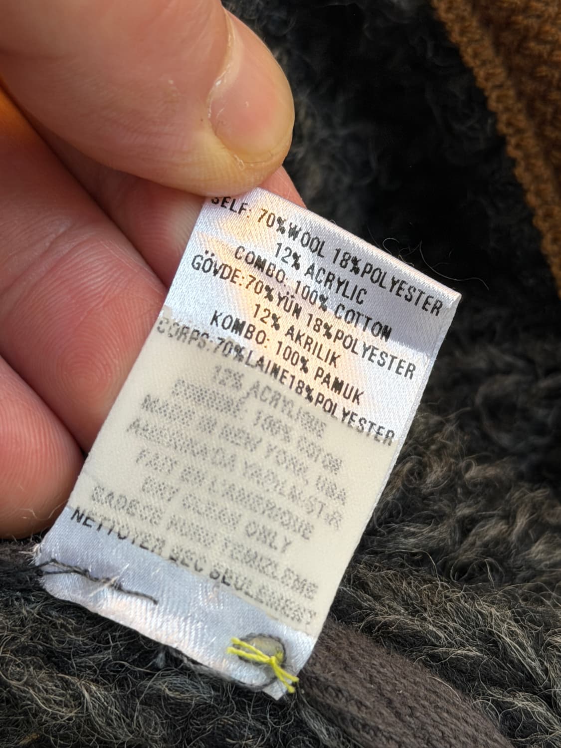 Opening Ceremony 퀼팅 시어링 풀오버 그레이 S 상품이미지5