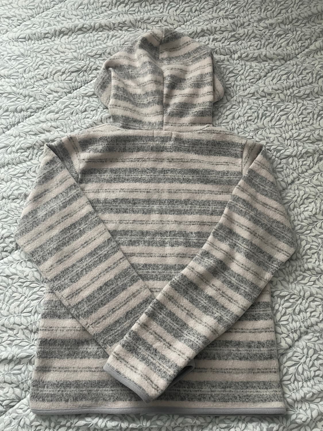 STRIPE SWEAT HOODED TOP ROSE 상품이미지2