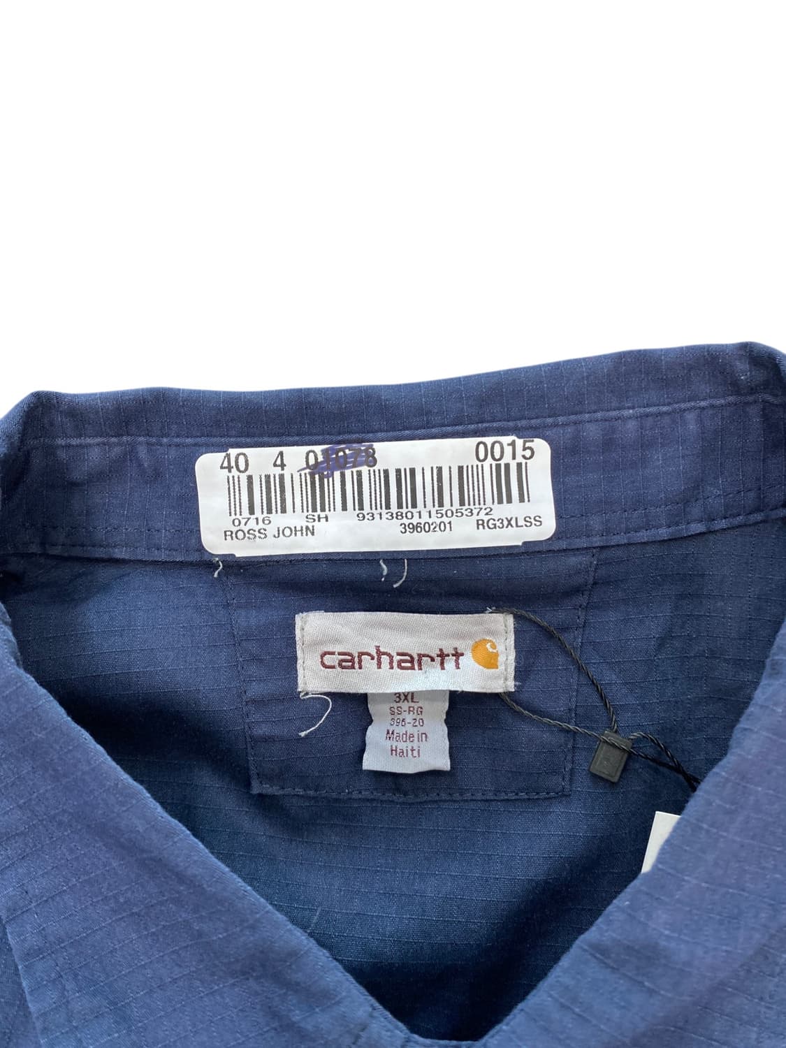 칼하트 워크 1/2 서츠 (Man 3XL) H0464 상품이미지4