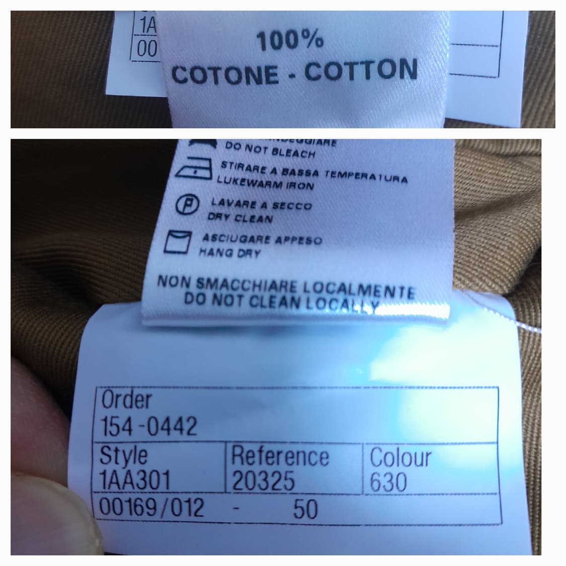 이태리 인코텍스 머스타드 치노팬츠 50/34" 상품이미지8