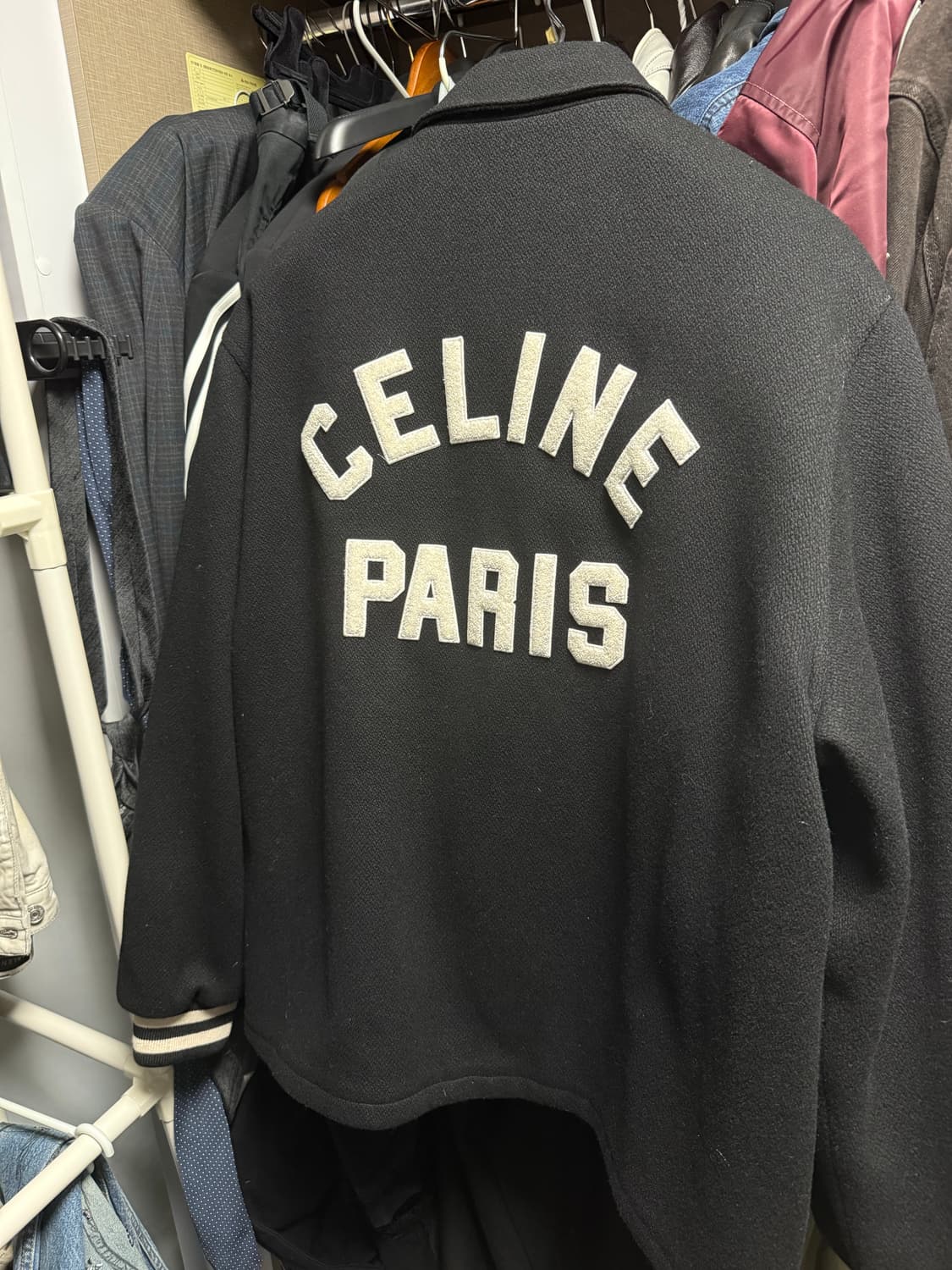 셀린 울 테디 베이스볼 자켓 52사이즈 상품이미지5