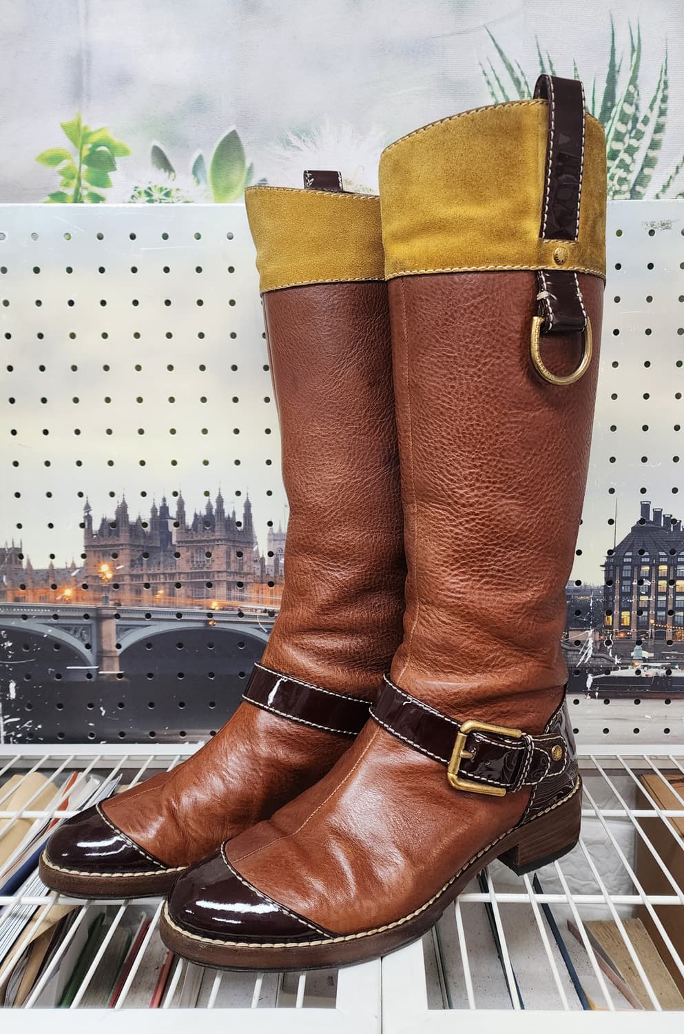 돌체앤가바나 여성 가죽 롱부츠 235~240 승마부츠 스타일 LB77 상품이미지1