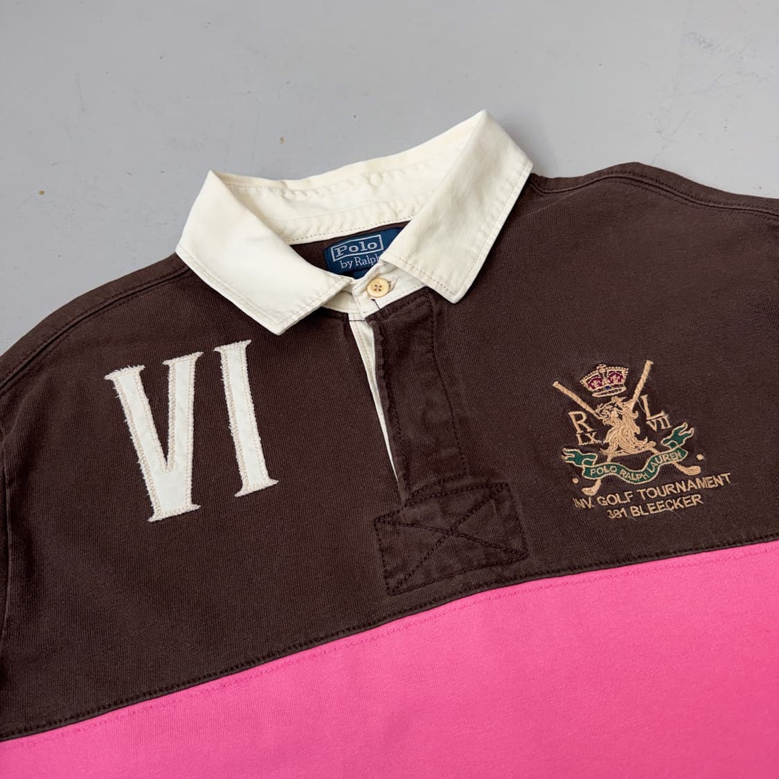 폴로 PK 럭비 올드스쿨 초코 딸기 카라 긴팔 티셔츠 상품이미지4