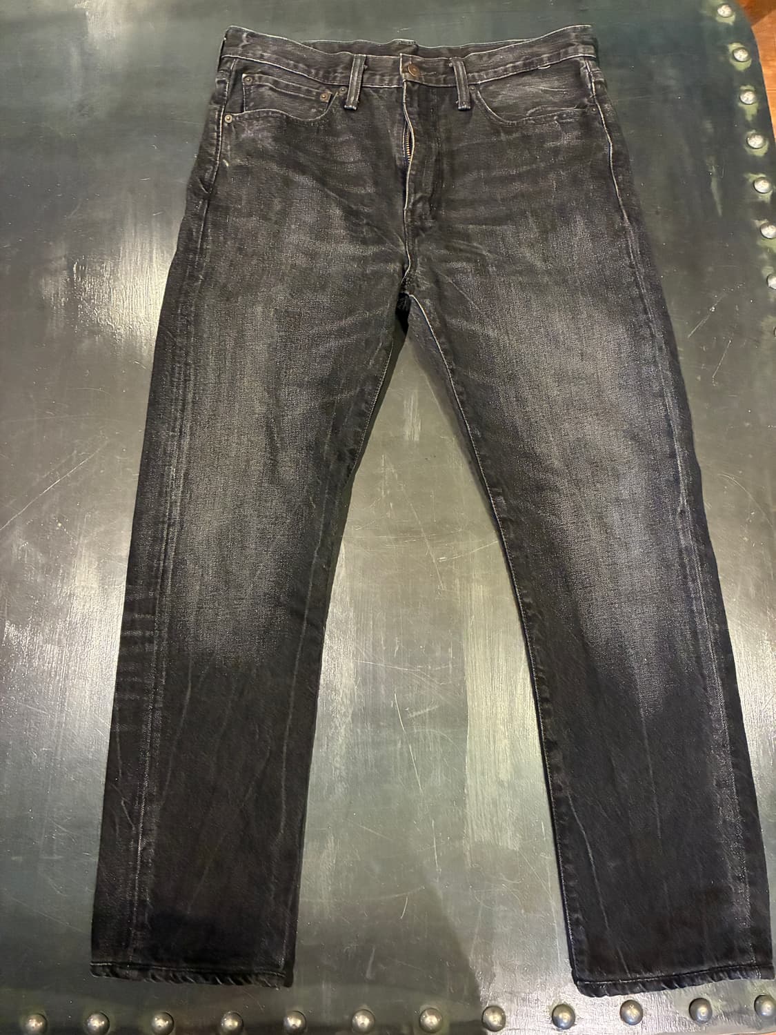 33) 리바이스 522 스트레이트 워싱 데님 흑청 상품이미지1