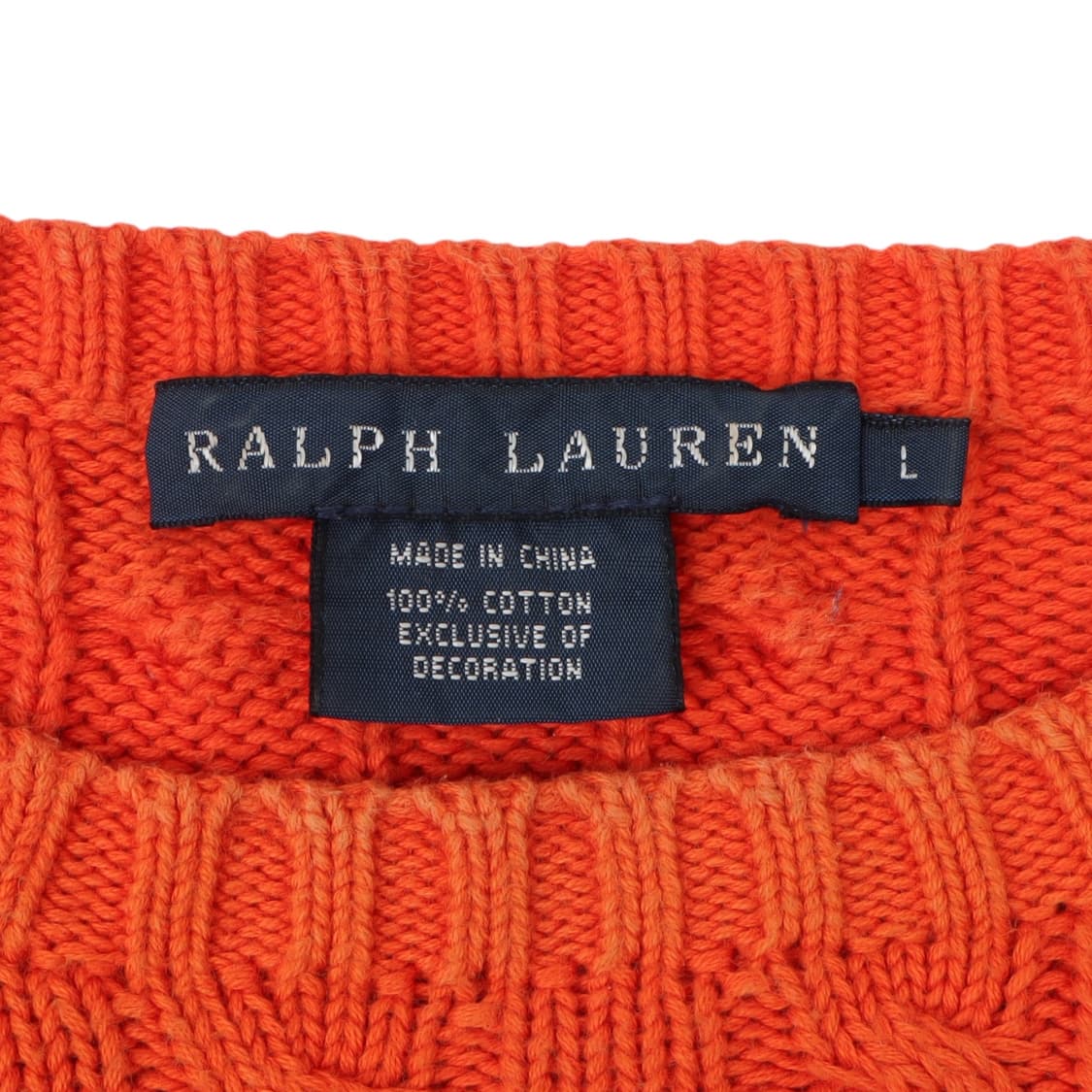 폴로 랄프로렌 오렌지 케이블 니트 상품이미지8