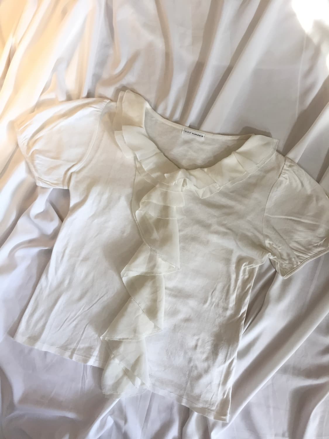 프릴 코튼 탑 상품이미지2