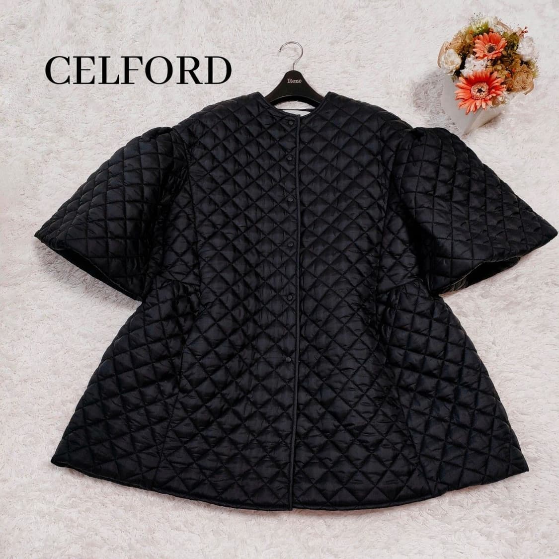 CELFORD 셀포드 퀼팅 코트 자켓 블랙 상품이미지2