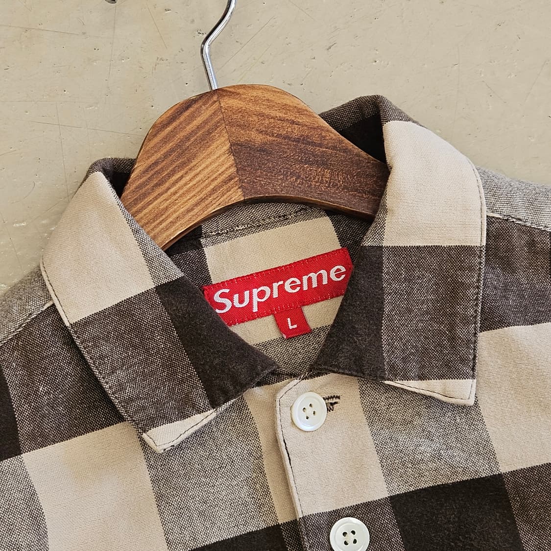 SUPREME 슈프림 버팔로 체크 플란넬 셔츠 L 100 미국산 상품이미지3