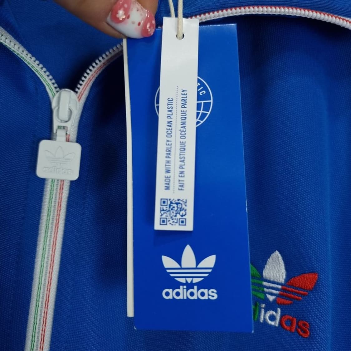 [아디다스](새상품) 불꽃 로고 자수 져지 트랙탑 집업 자켓 M19828 상품이미지8