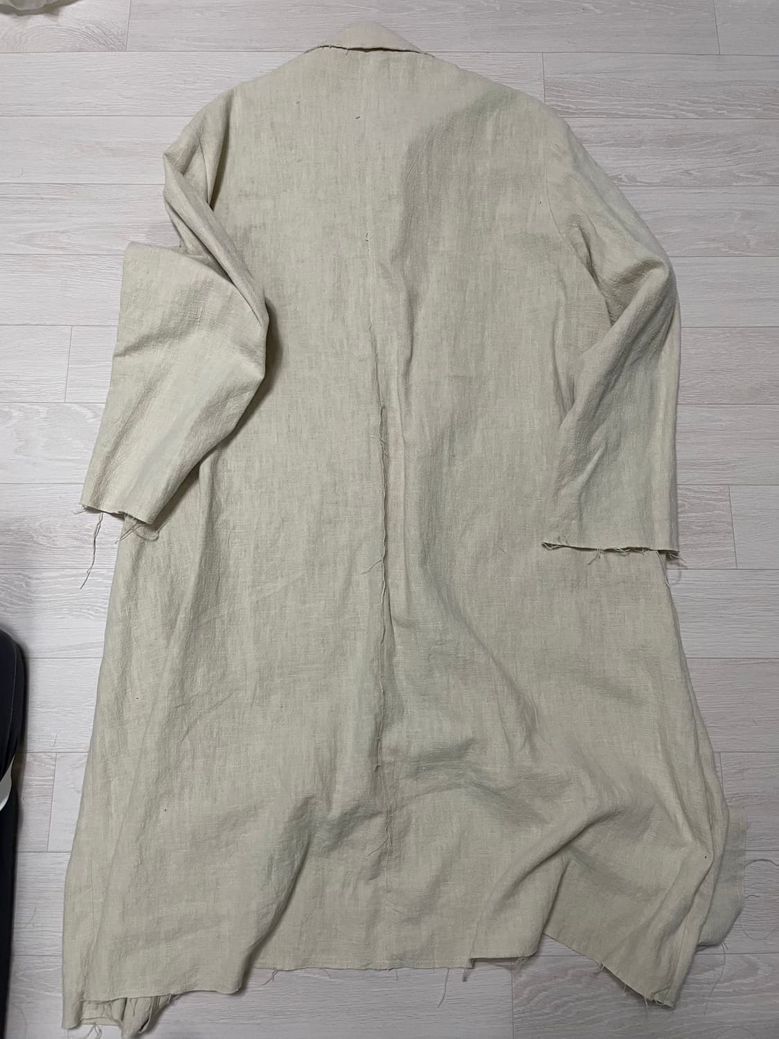 유스 린넨 발마칸 코트 아이보리 S사이즈 싸게 팝니다. 상품이미지2