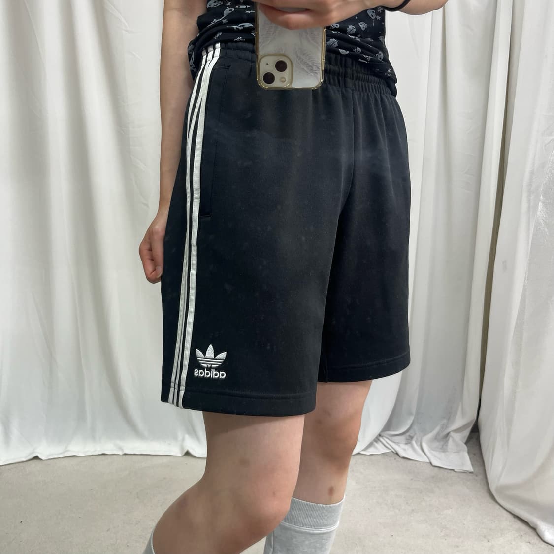 Adidas black firebird shorts 상품이미지2