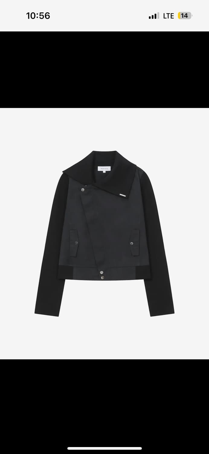 미세키서울 Slash ribbed jacket BLACK 상품이미지2