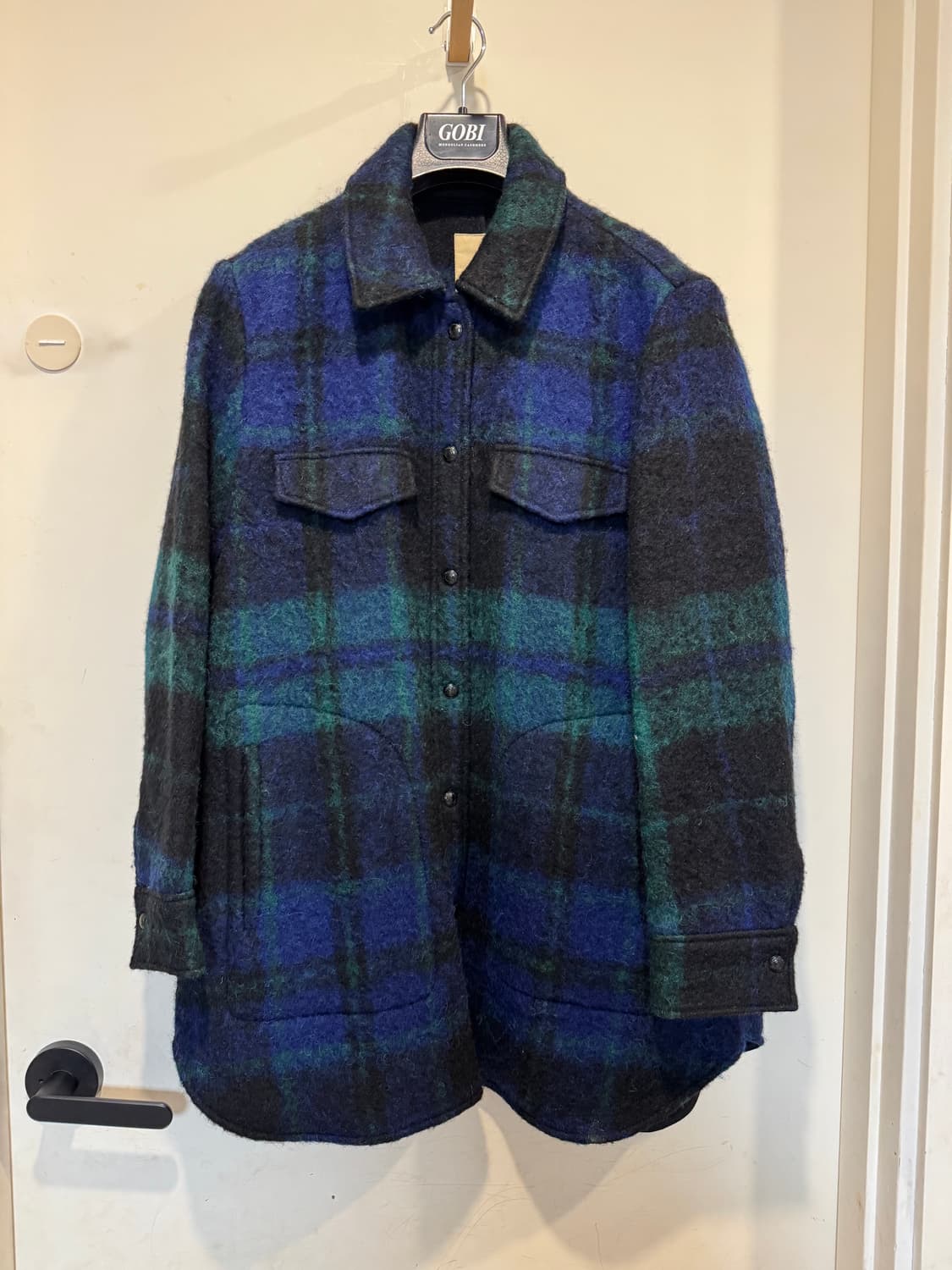 빈폴 그린 알파카 블렌드 헤어리 체크 트러커 상품이미지5