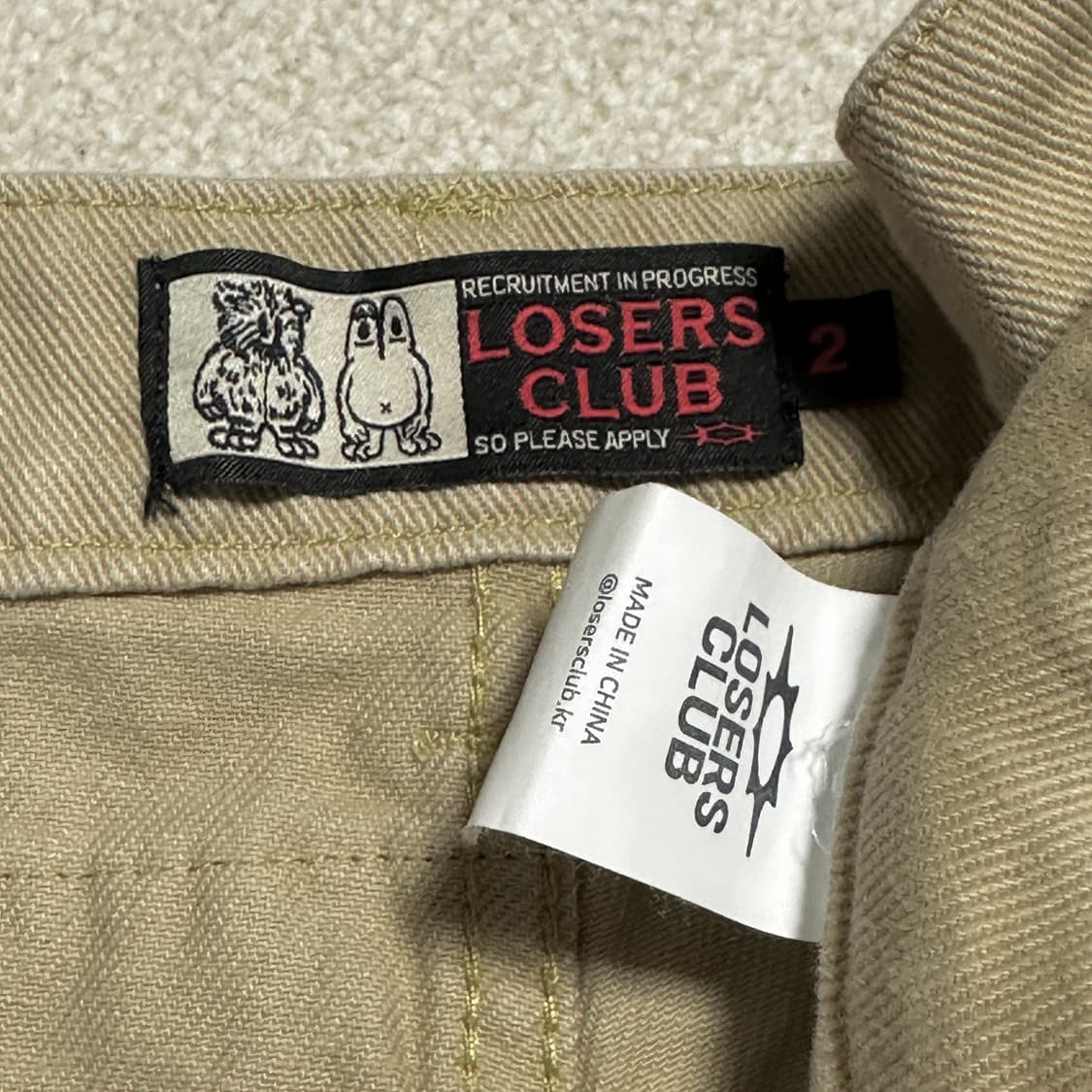 루저스클럽 멀티 카고포켓 와이드 면팬츠 상품이미지7