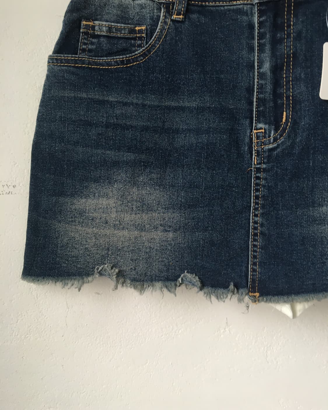 Butterfly embroidery denim short skirt 상품이미지3