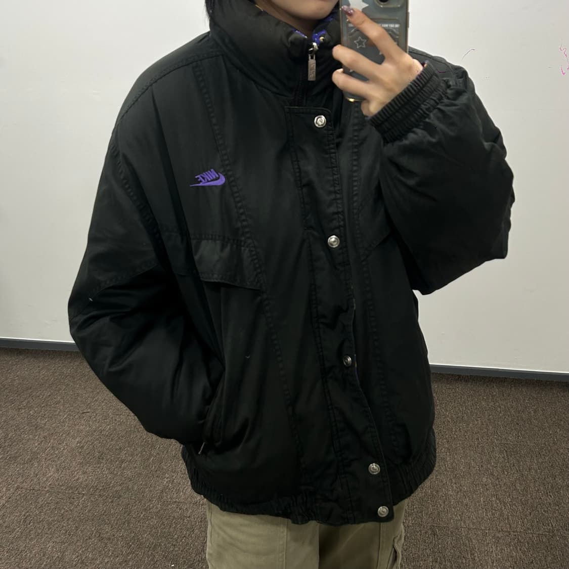 Nike 나이키 90s og 삼나 스포츠 푸퍼 리버시블 패딩 상품이미지3