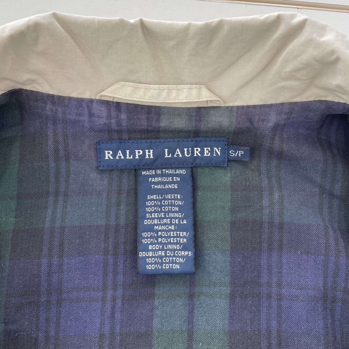 폴로 랄프로렌 아이보리 코튼 싱글 맥코트 상품이미지9