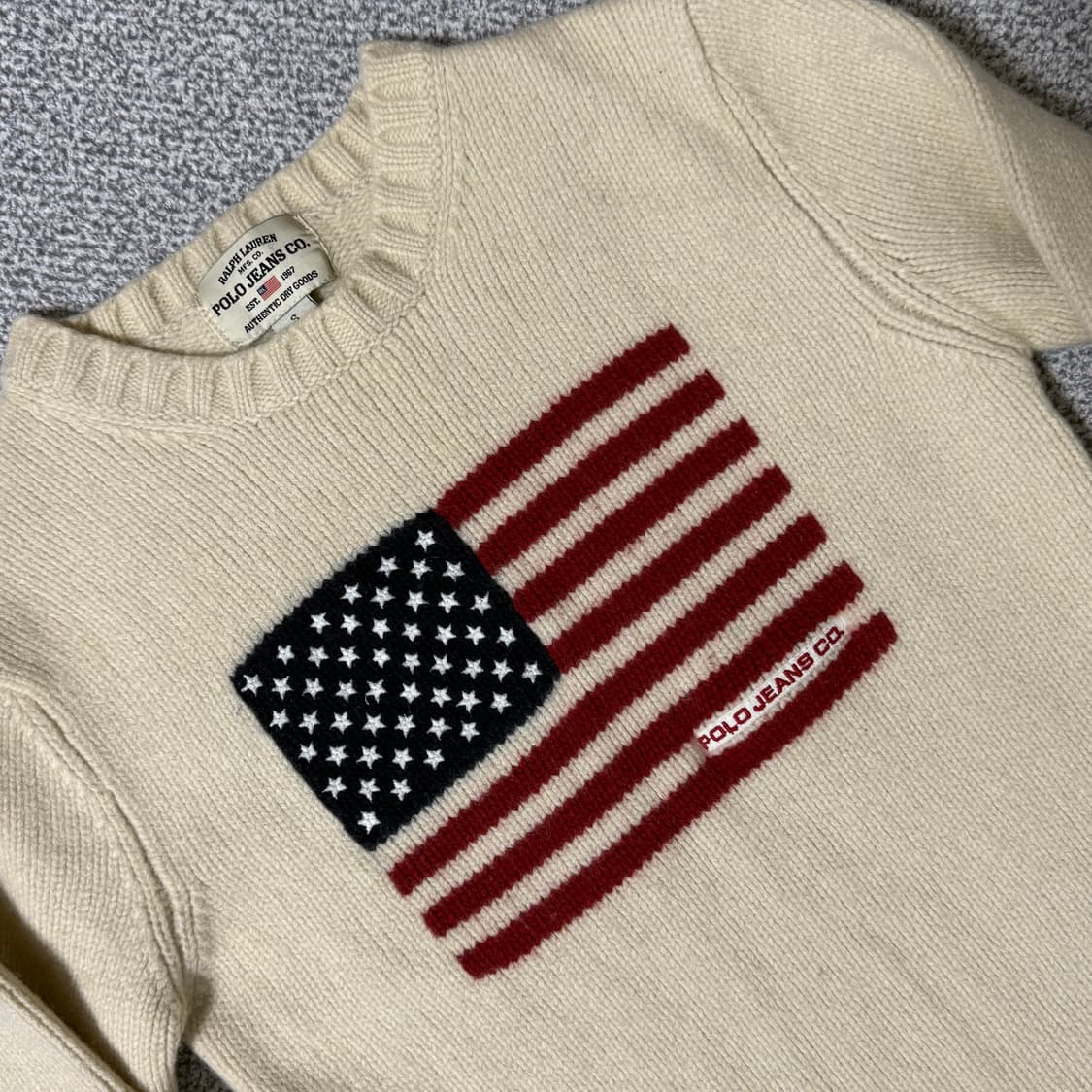 폴로 랄프로렌 성조기 울 니트 여성용 상품이미지2