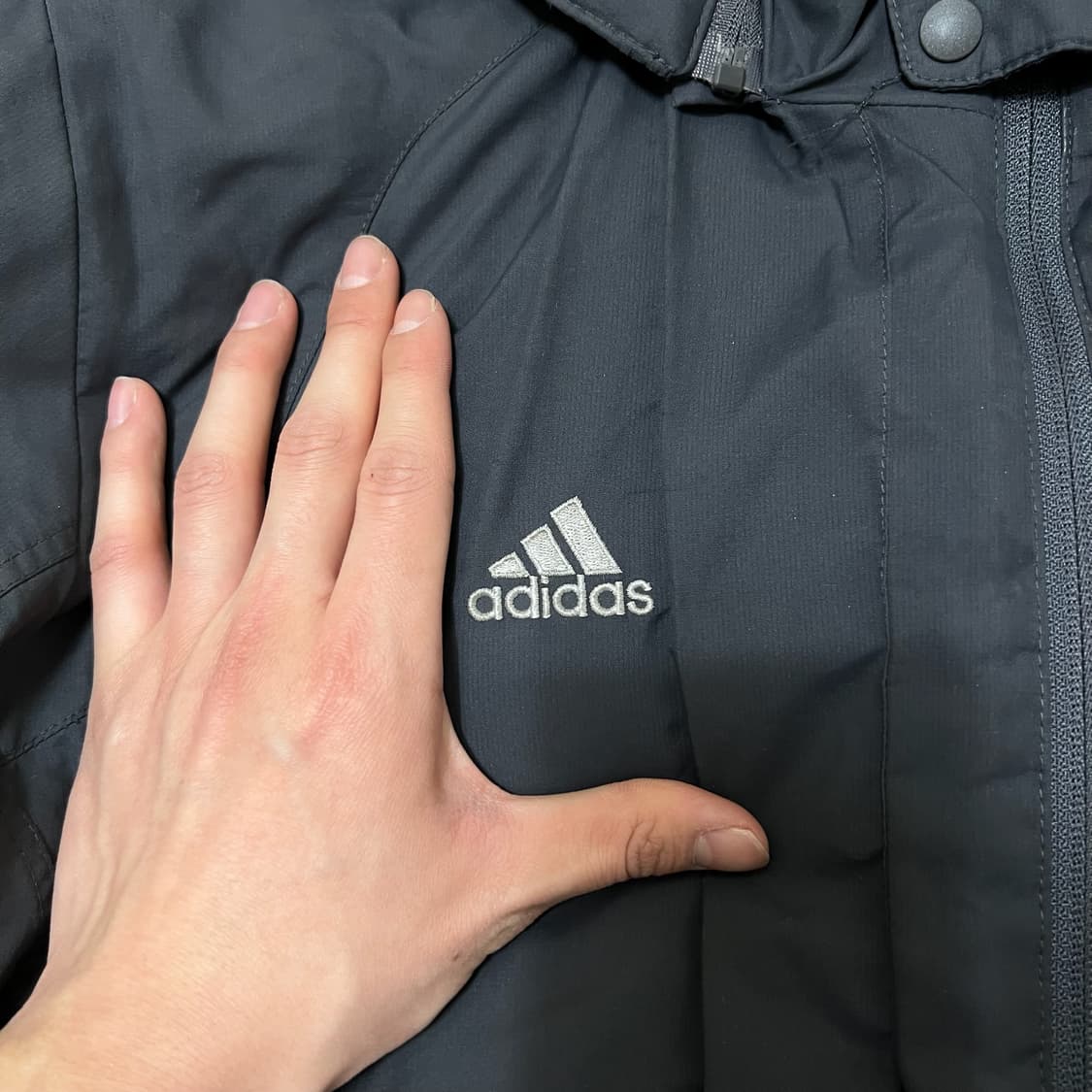 아디다스 남성 기모 바람막이 점퍼 L/100  상품이미지3