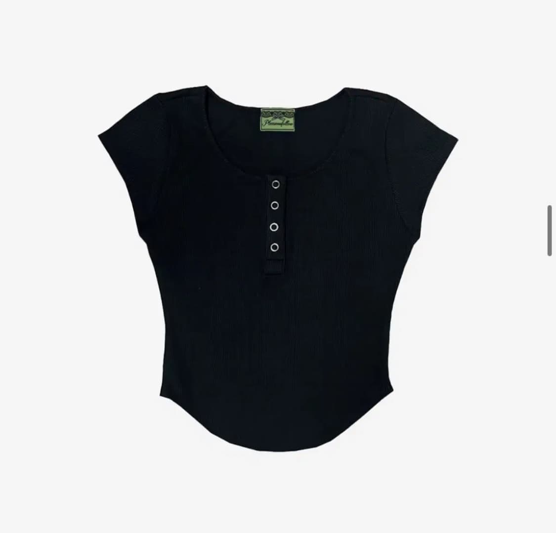 플리즈노팔로우 jenny snap top (black) 상품이미지1