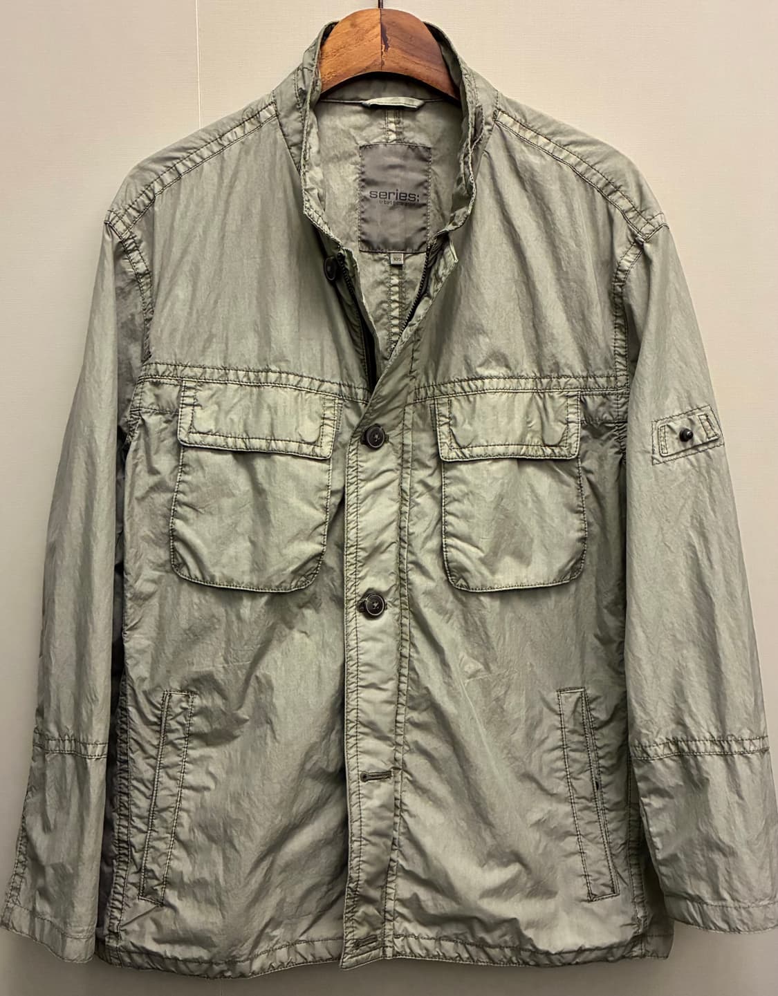 (100)series 시리즈 나일론 피그먼트다잉 필드 사파리자켓 야상 상품이미지9