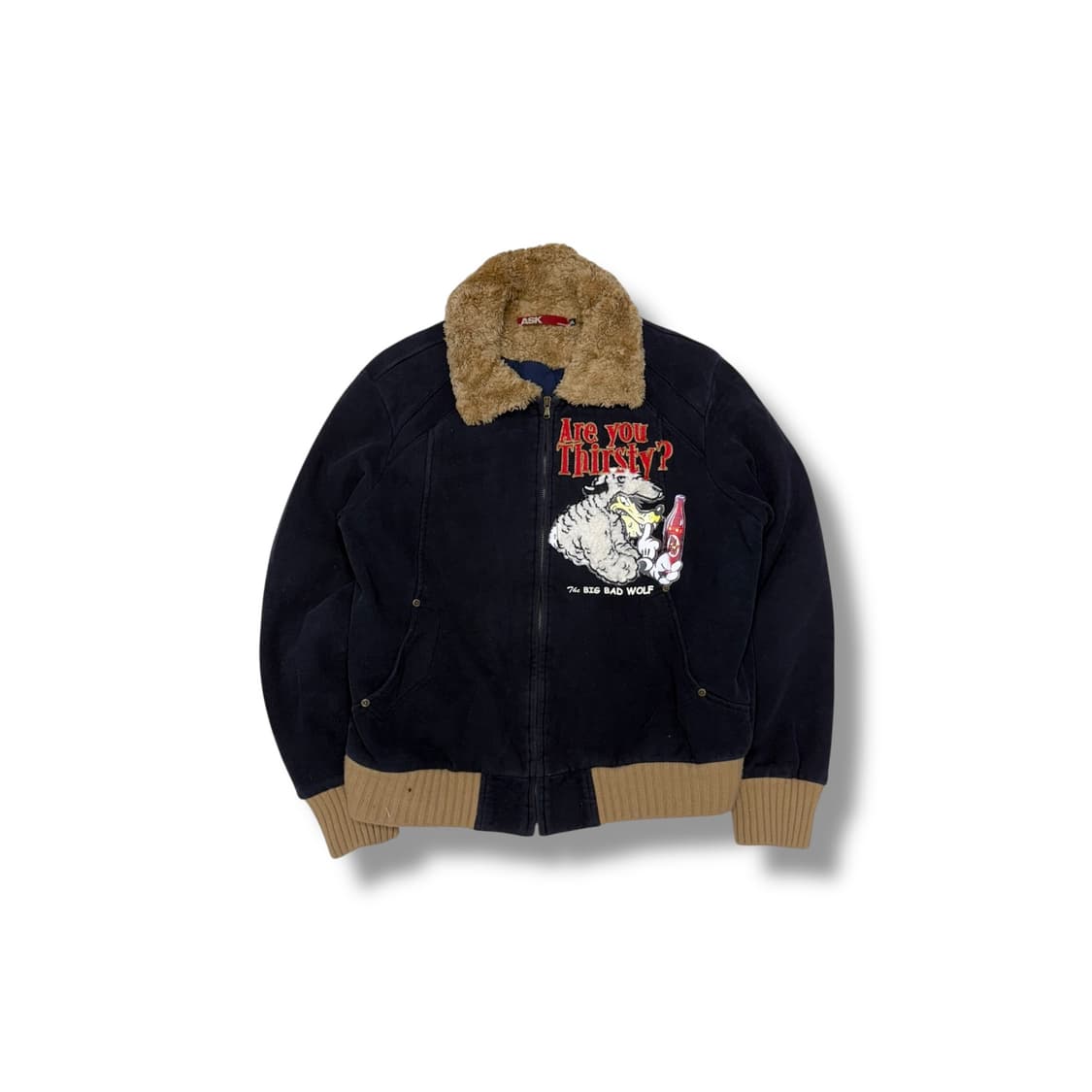 [XL] ask 네이비 집업 자켓 상품이미지3