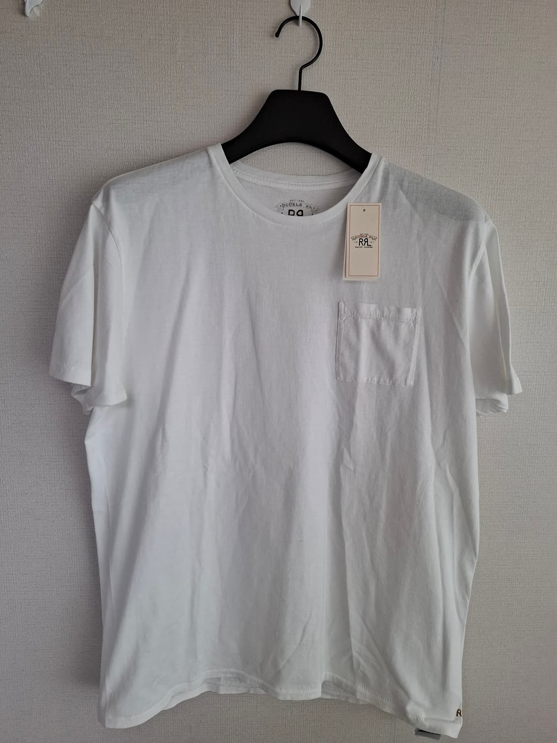 L 더블알엘 RRL 포켓 반팔 티셔츠 화이트 상품이미지1