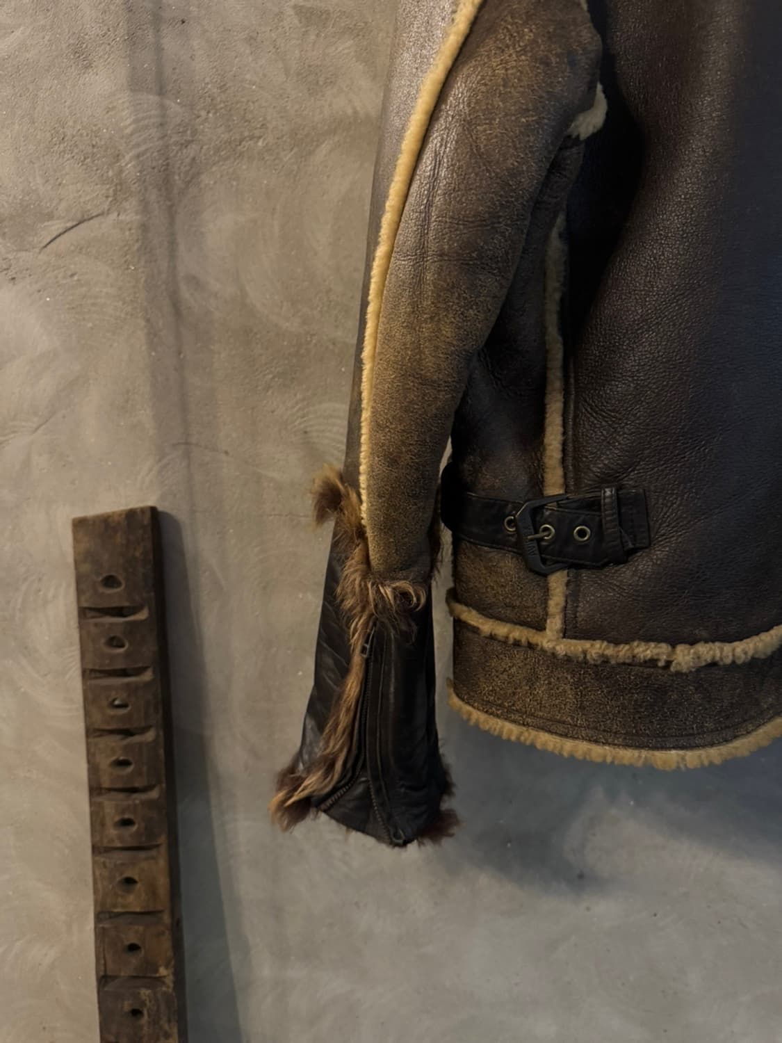 아비렉스 카우하이드 무톤 레더 자켓 100 상품이미지8