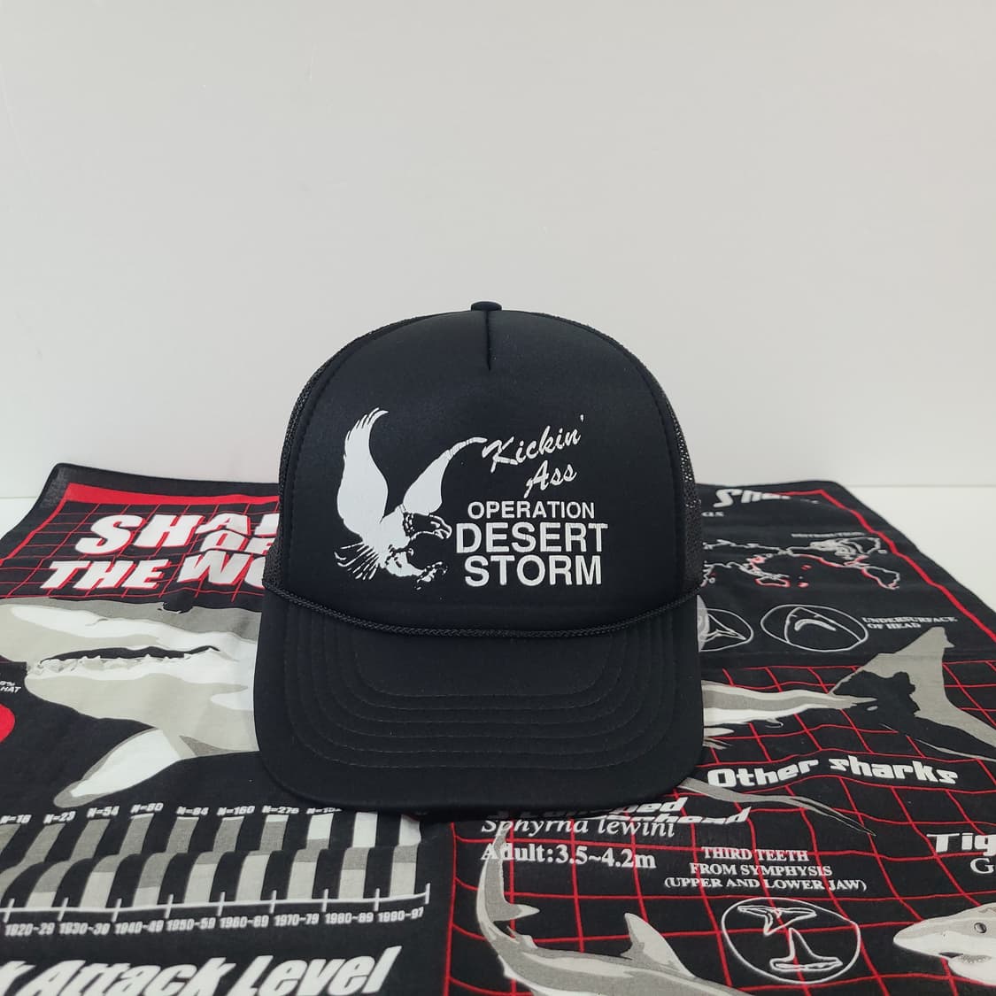 90s USA 미군 밀리터리 빈티지 트러커캡 메쉬캡 모자 스냅백 상품이미지2