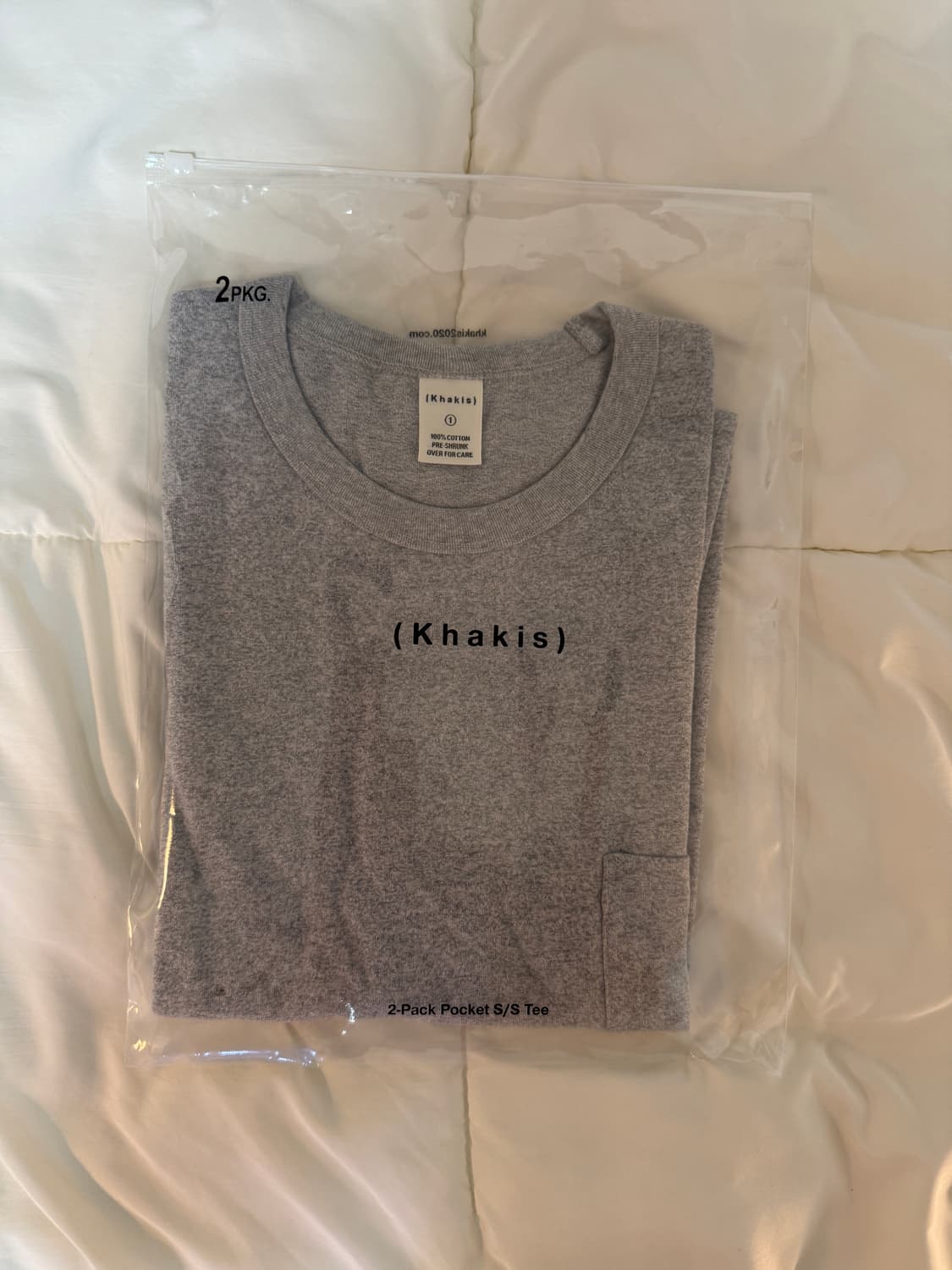 [S]카키스 Pocket S/S Tee Heather Grey 티셔츠 상품이미지2