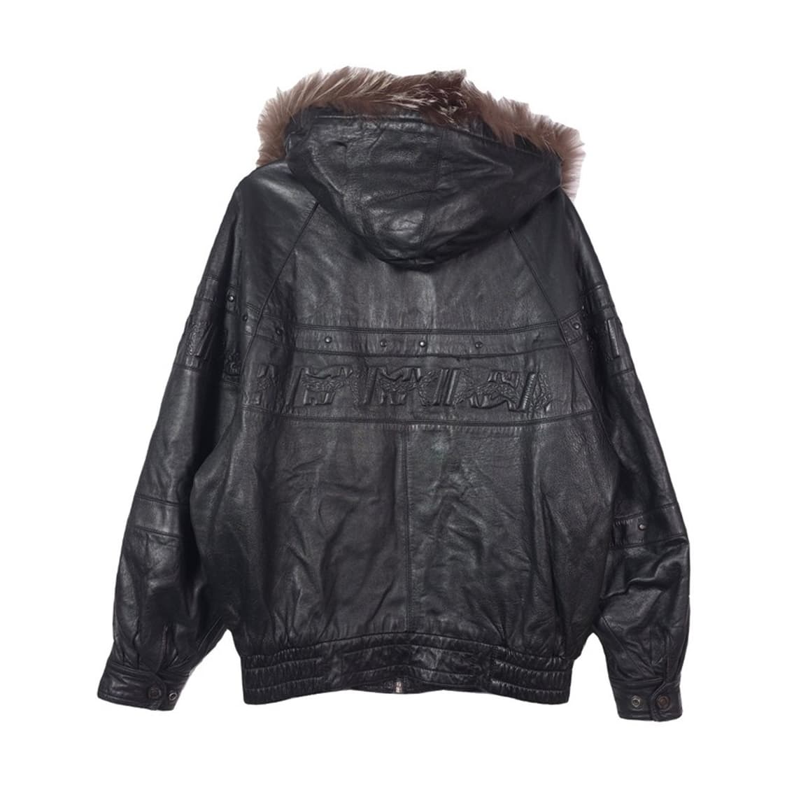 발망 올드스쿨 양가죽 엠보싱 후드 자켓 L 상품이미지2