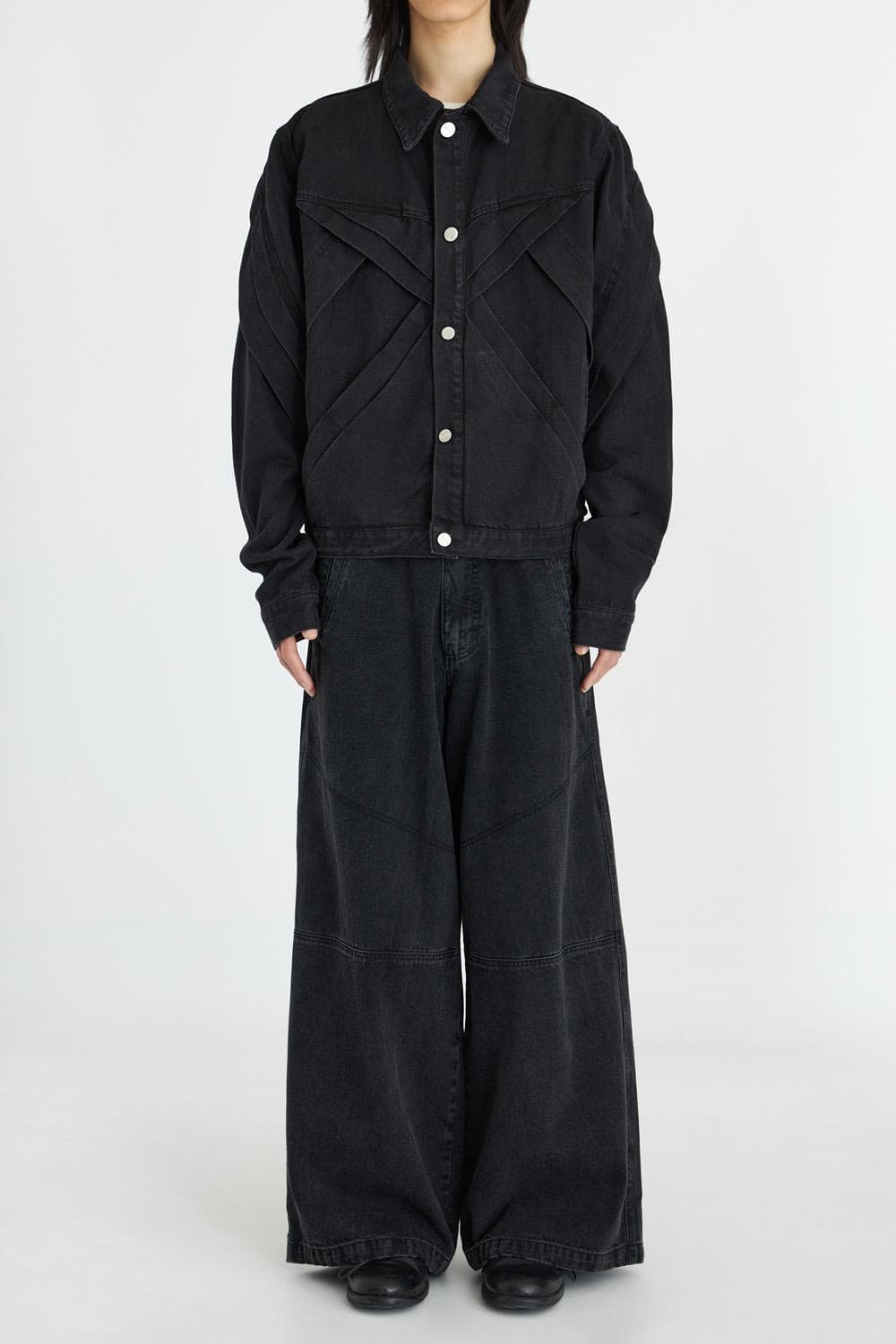 강정석 하우스 자켓 블랙 상품이미지2