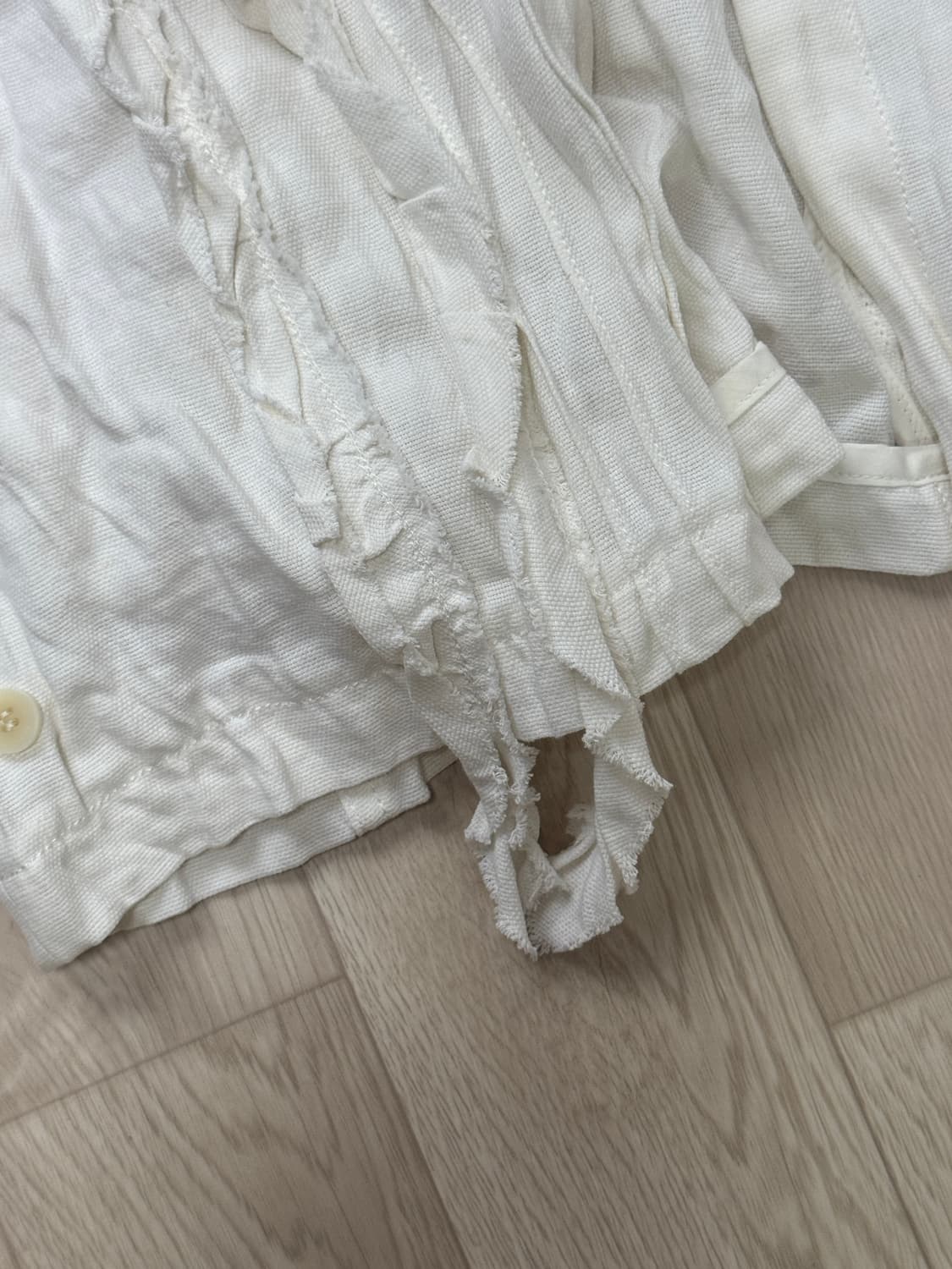 오픈와이와이 openyy 크링클러플셔츠 화이트 상품이미지8