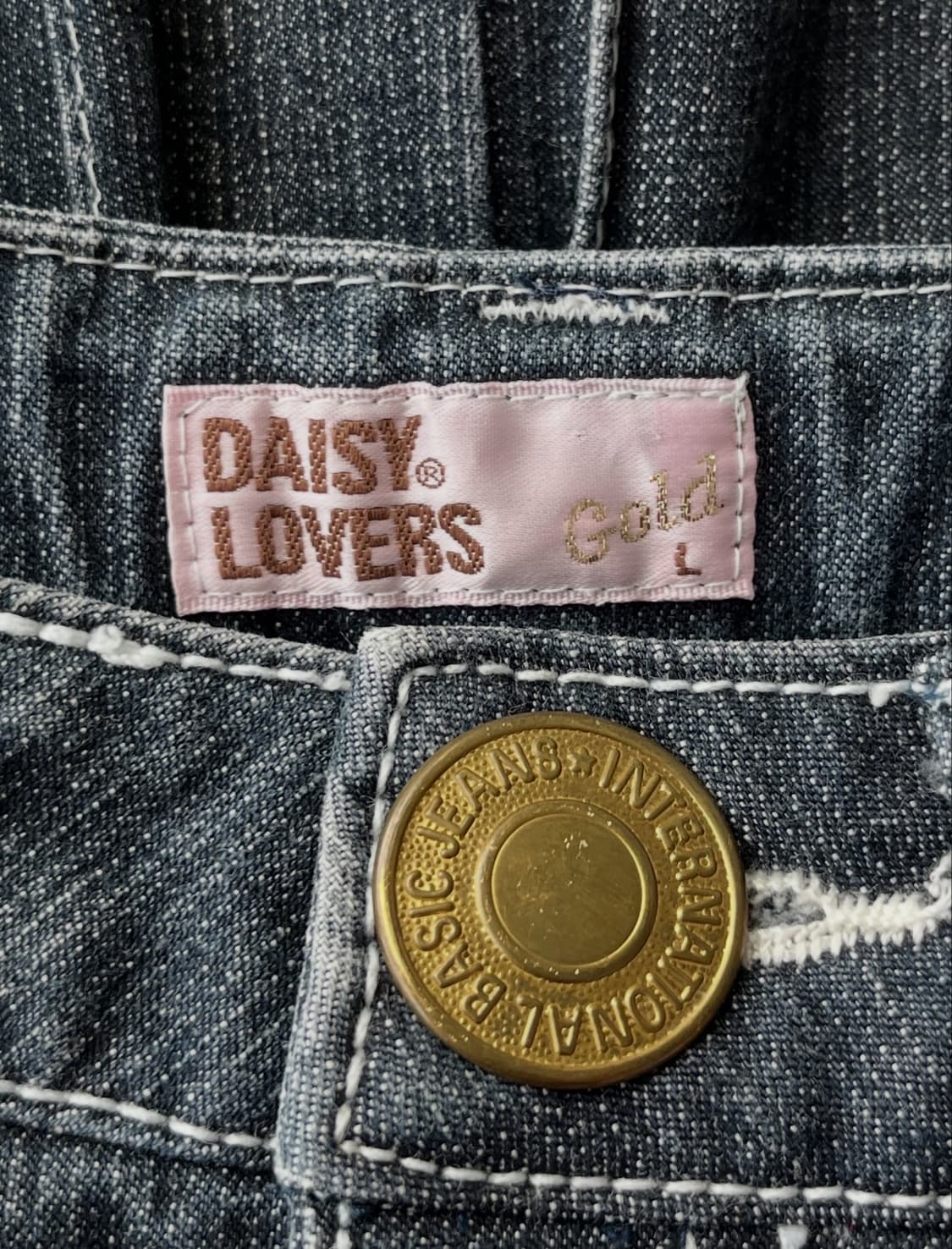 DAISY LOVERS 플라워 자수 데님 플리츠 스커트 상품이미지7