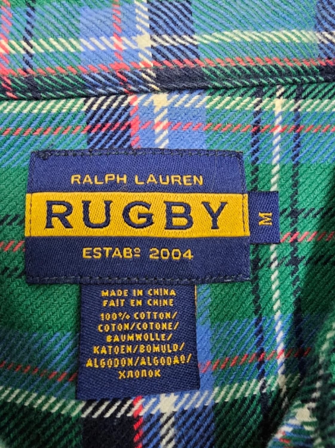 폴로 파이렉스 오프화이트 Rugby 체크 셔츠 95~100 상품이미지10