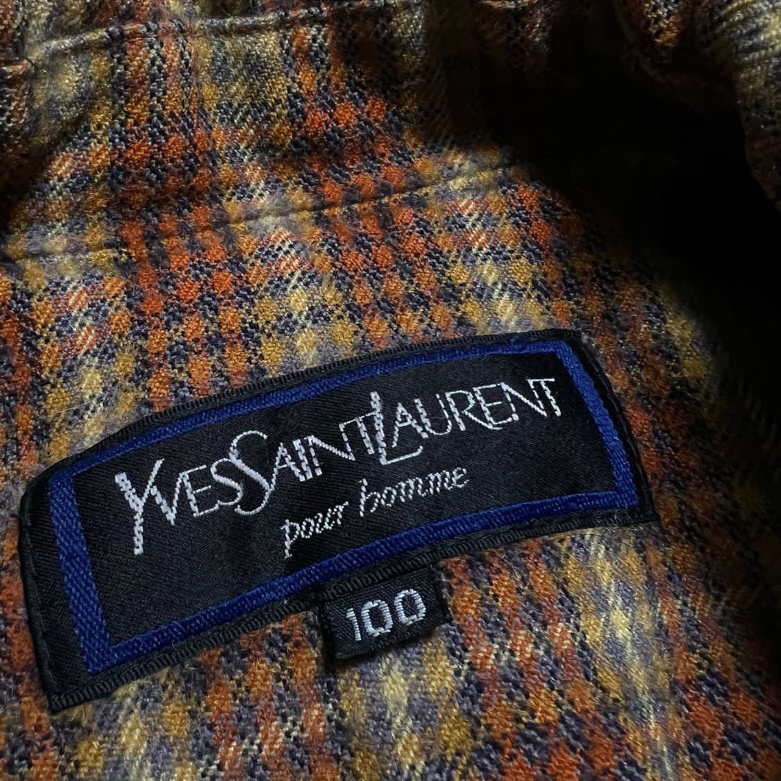 입생로랑 체크패턴 블루종 상품이미지5