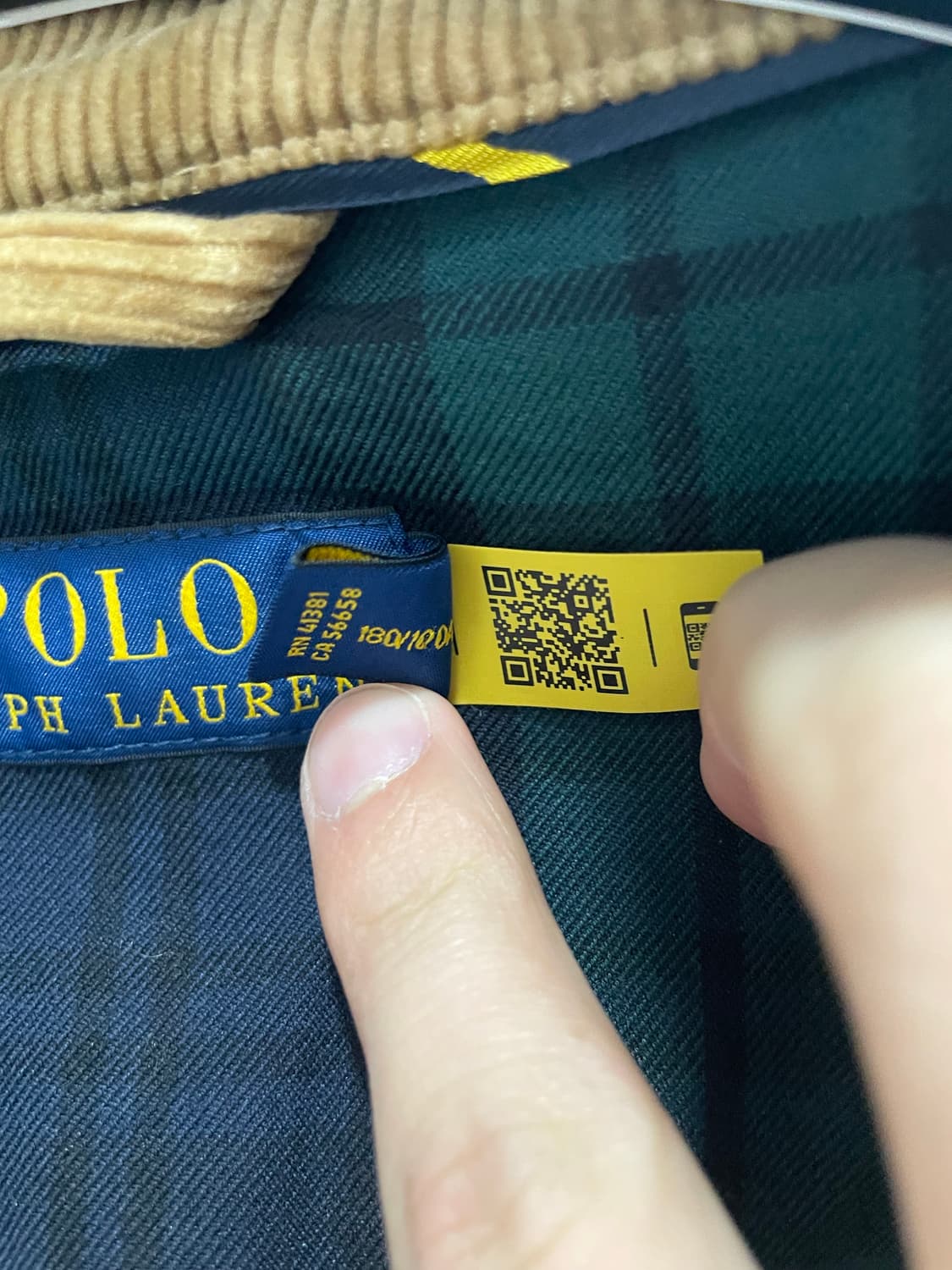 폴로 랄프로렌 코듀로이 바라쿠다 자켓L(QR정품) 상품이미지4