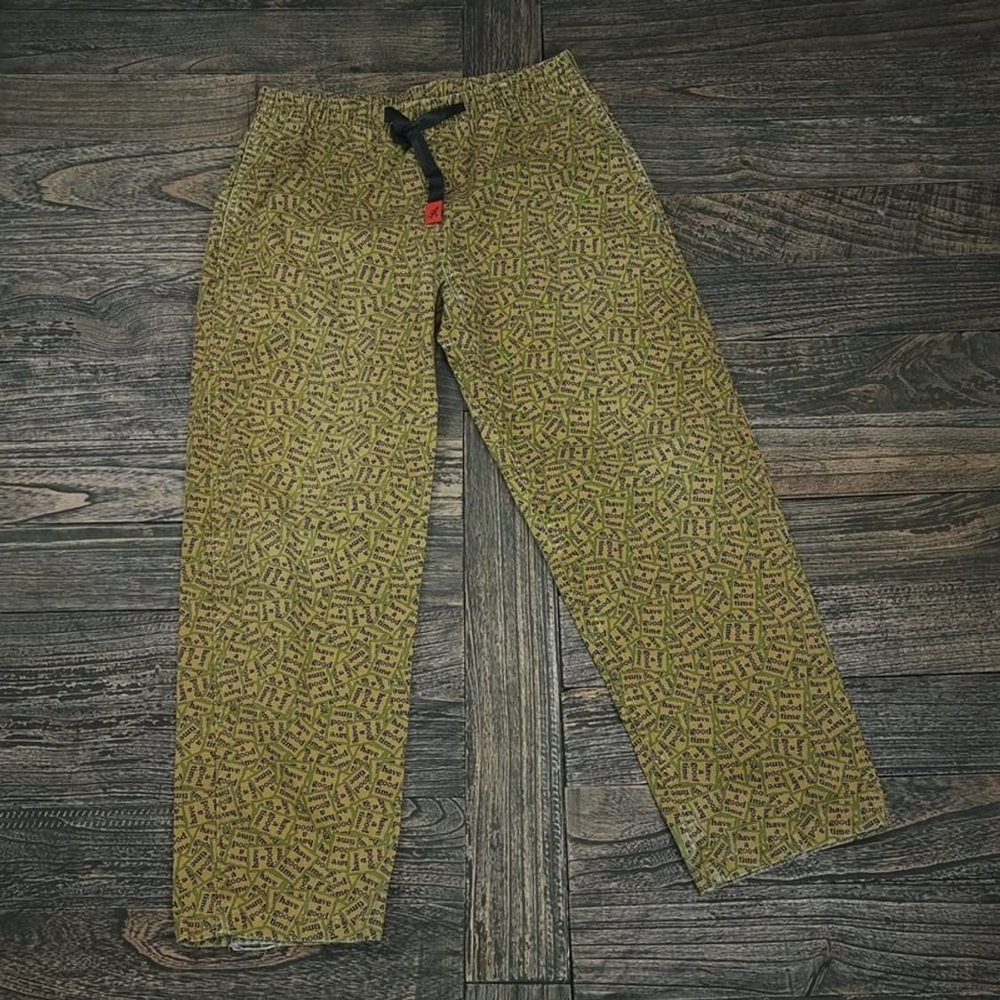 그라미치 X 해브어굿타임 멀티 패턴 루즈 테이퍼드 팬츠 M16488 상품이미지1