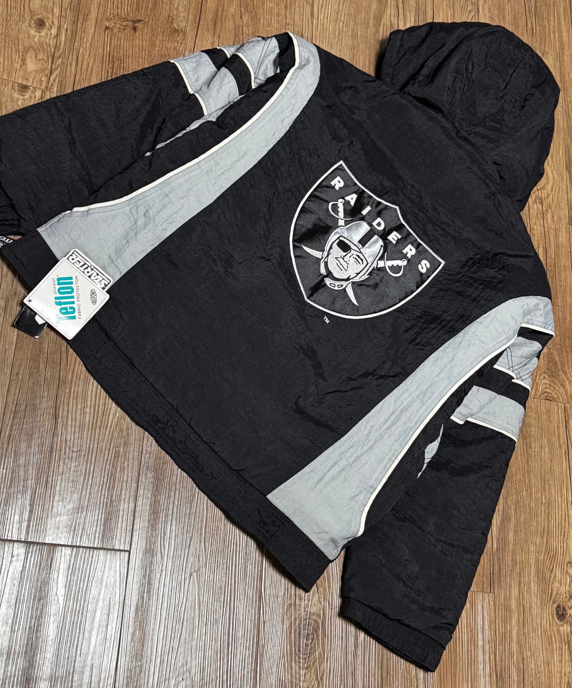  스타터 90s NFL 데드스탁 레이더스 오버핏 아노락 파카 상품이미지1