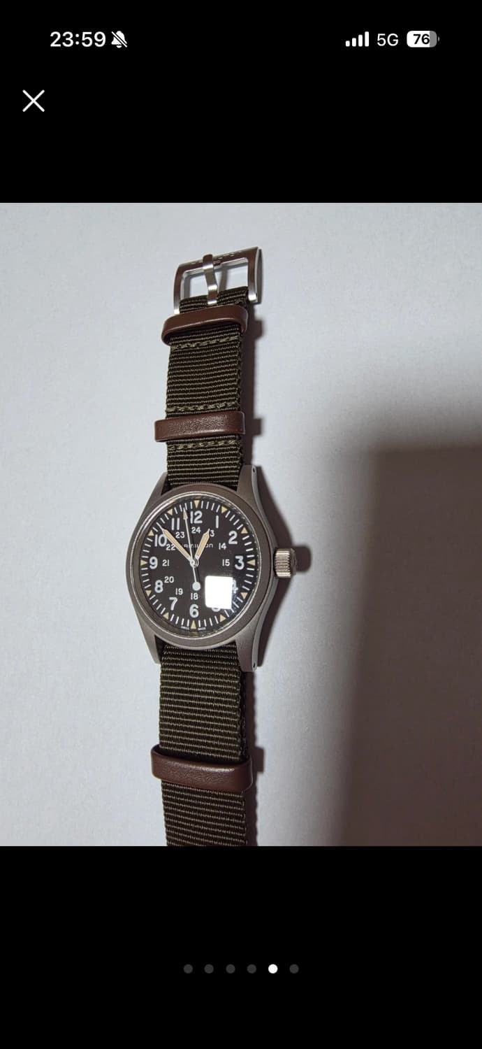 해밀턴 카키필드 메카니컬 38mm 상품이미지5
