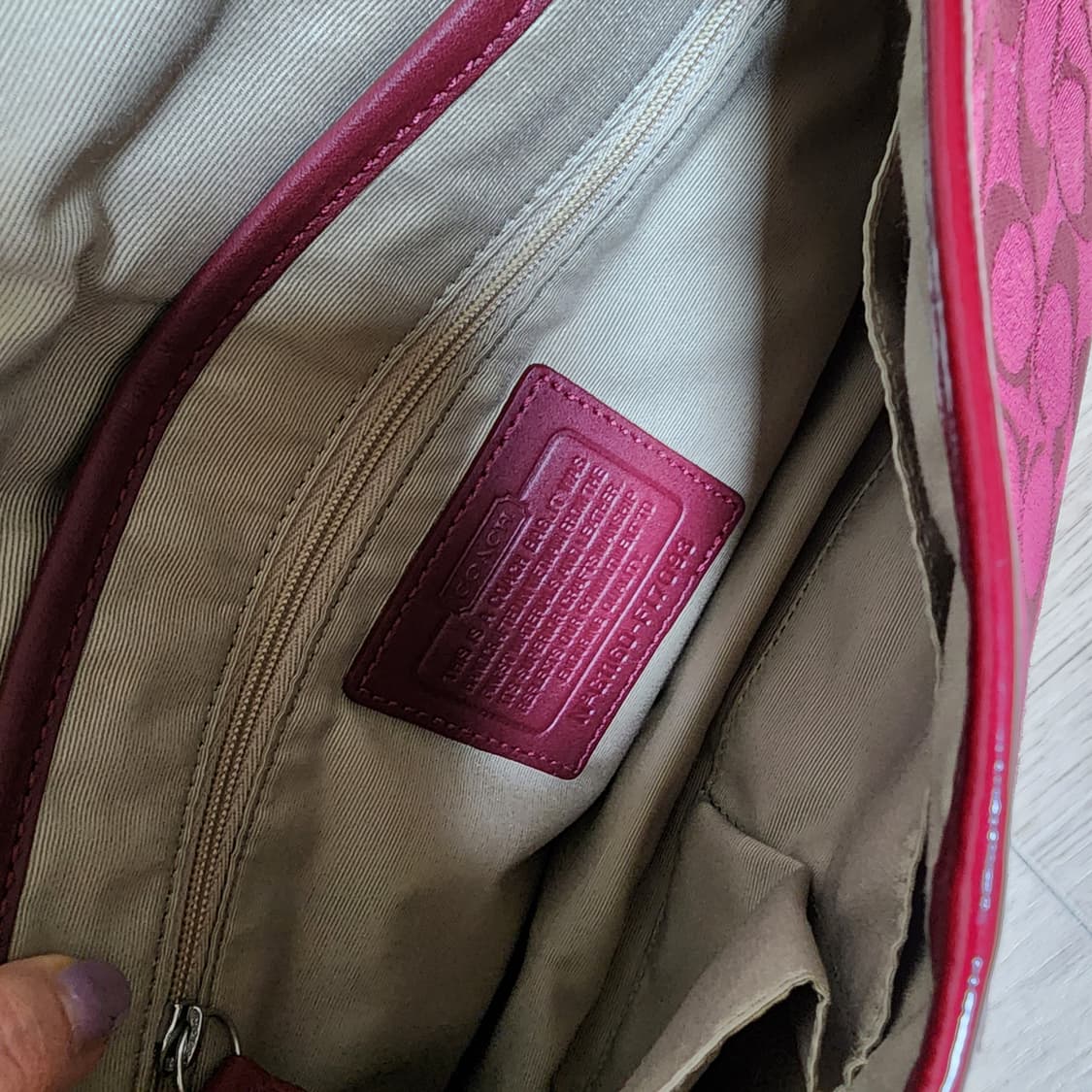 상태굿굿) 코치 숄더백 (버건디) 상품이미지6