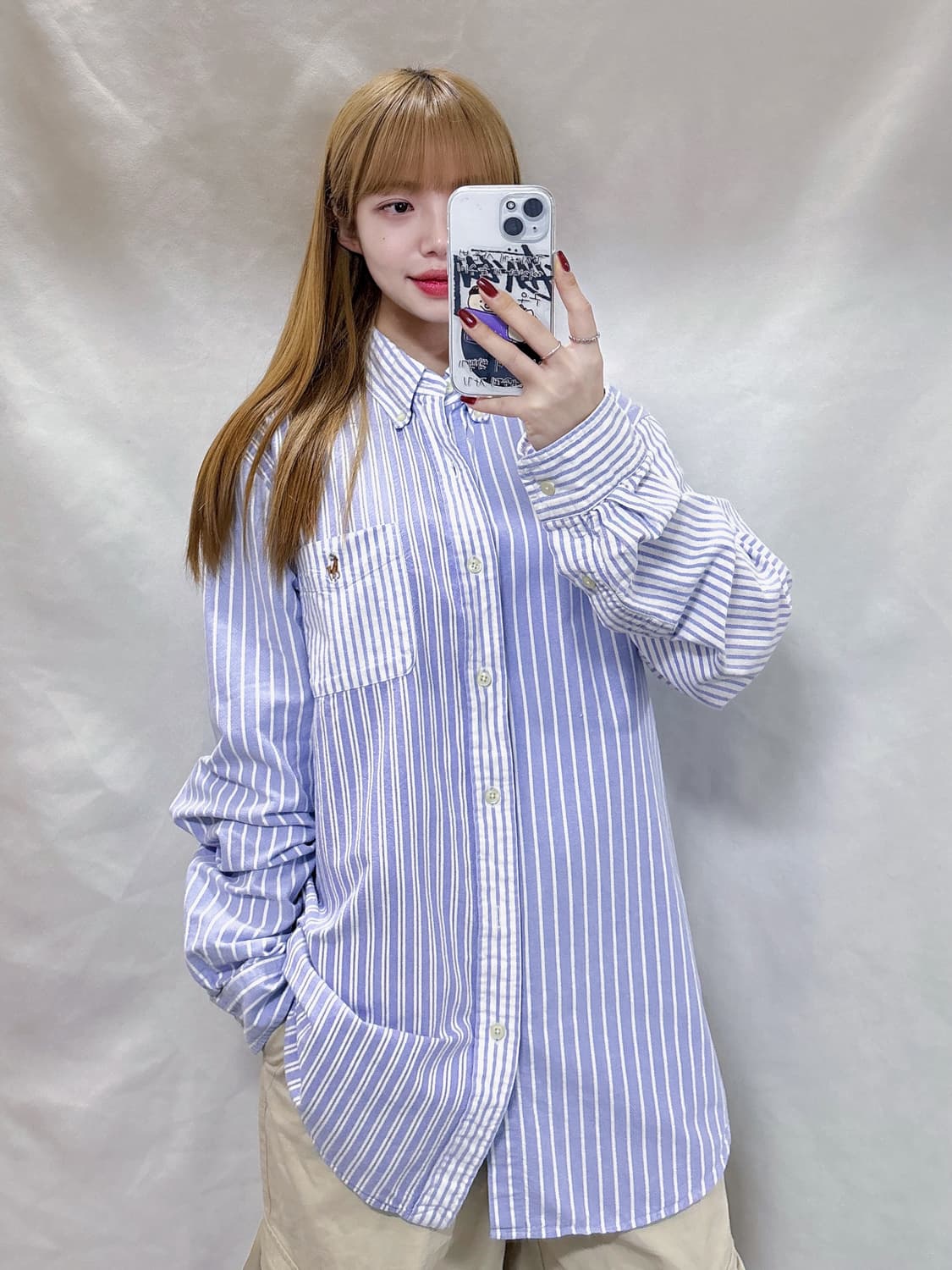 폴로 랄프로렌 큐알 멀티포니 스트라이프 셔츠  상품이미지1