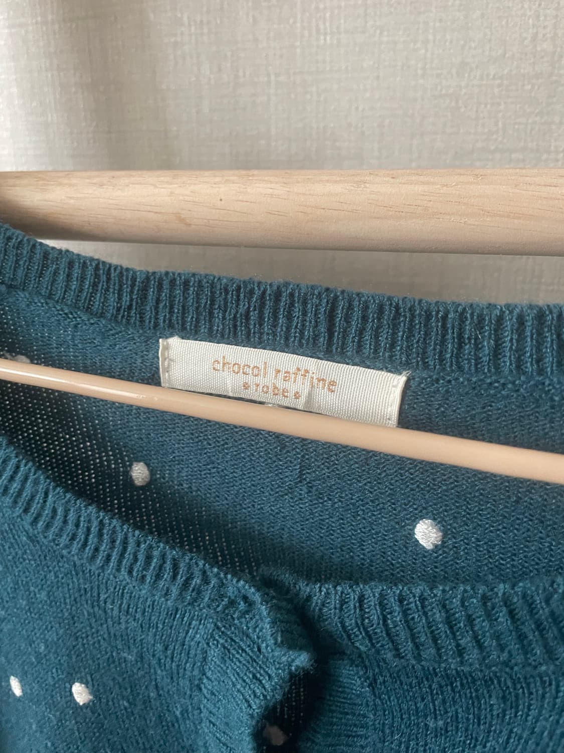 모리걸 빈티지 도트 가디건 💚🤍 상품이미지2