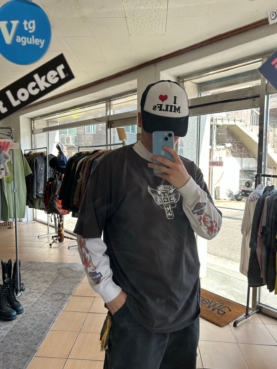 00’s 할리데이비슨 플레임롱슬리브 상품이미지10