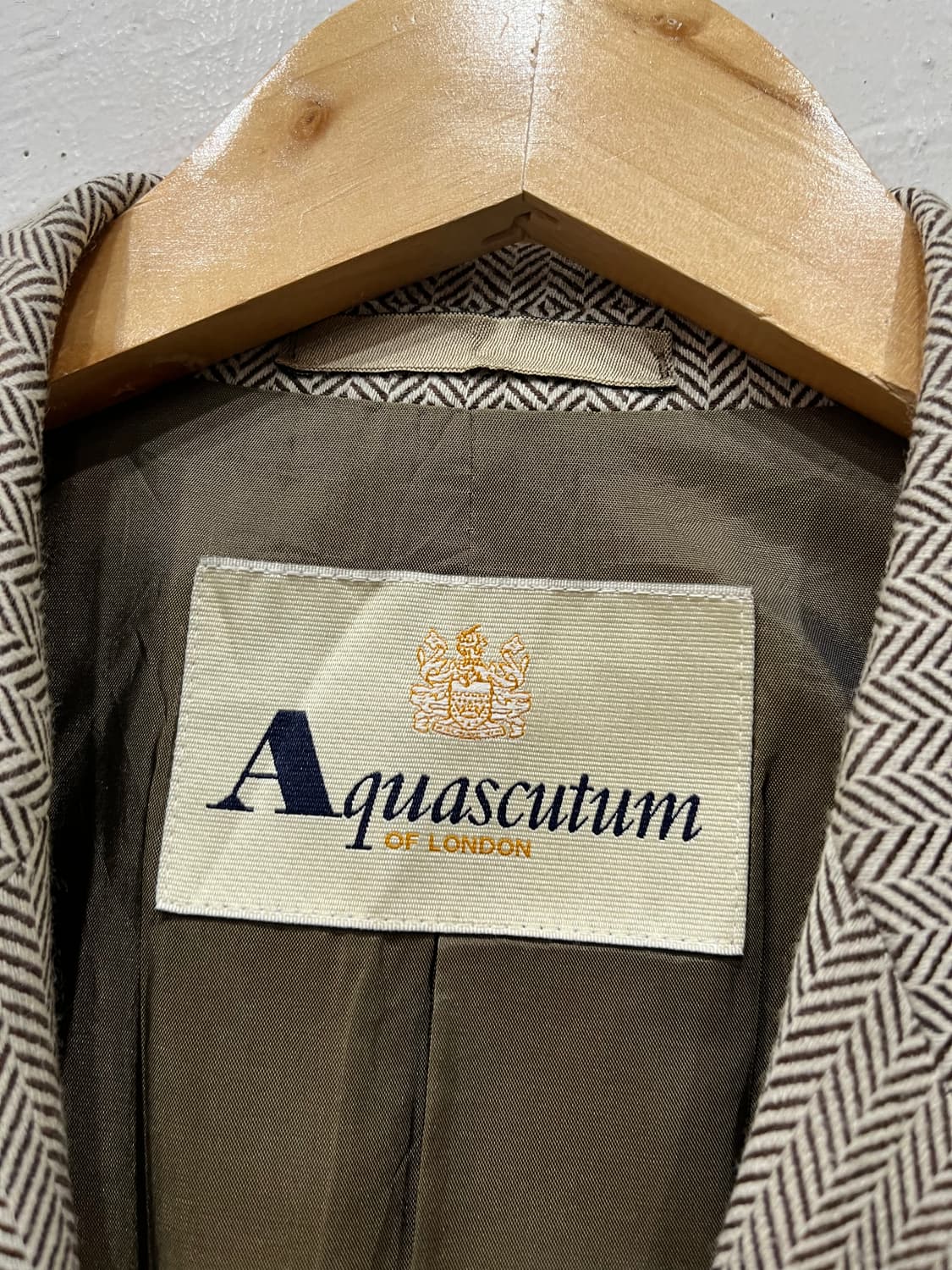 아쿠아스큐텀 울 헤링본 자켓 우먼즈 Made in PORTUGAL 상품이미지4