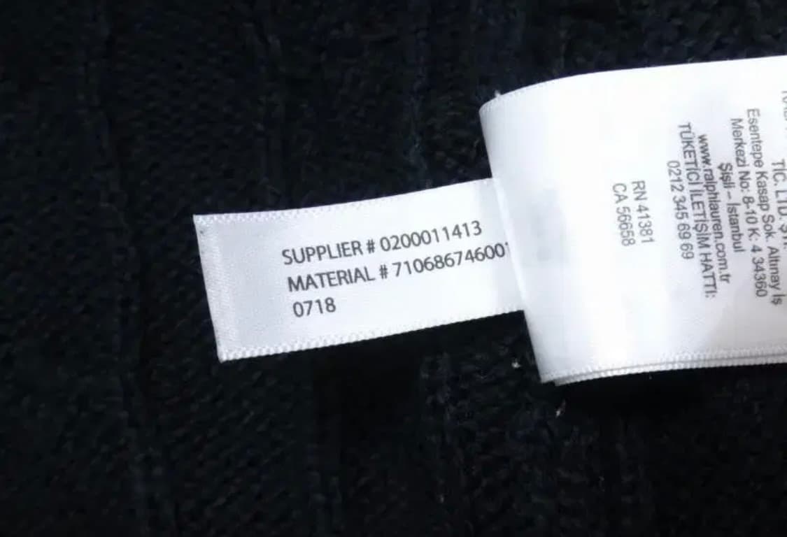 폴로 꽈배기 니트 실측 m 상품이미지4