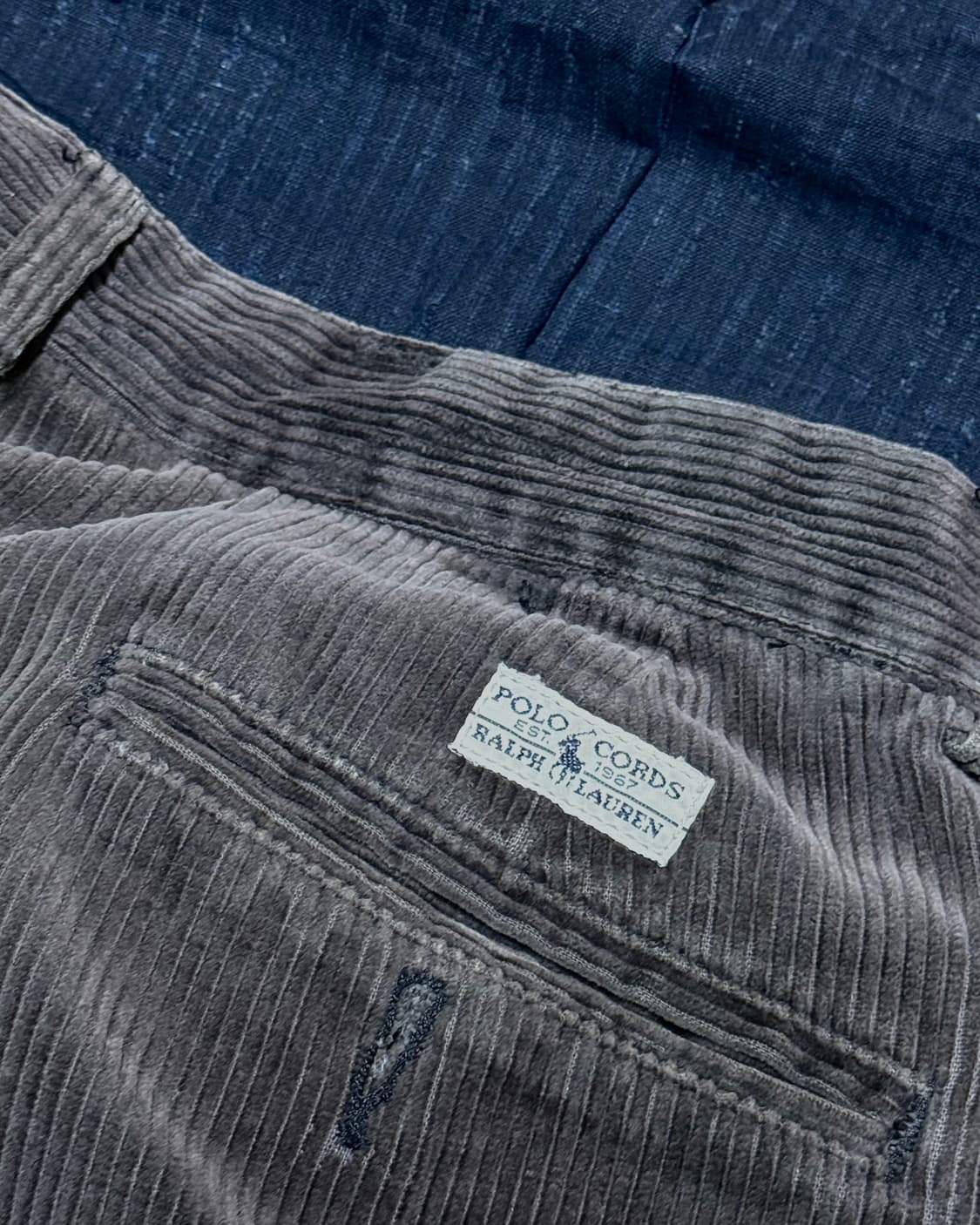 90‘s 폴로 랄프로렌 투턱 코듀로이 앤드류 팬츠 34 [초코] 상품이미지5