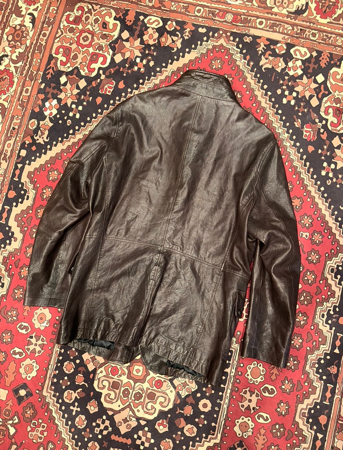 ( L-XL ) 올젠 가죽자켓 레더자켓 워크웨어 아메카지 가죽카코트 상품이미지3